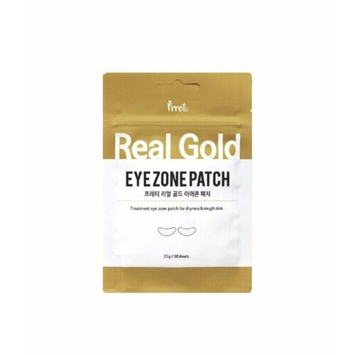 Prreti Патчи для глаз Real Gold Eye Zone Patch Золото 30 шт 25 гр 371₽