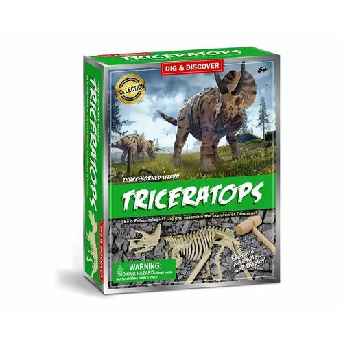 Набор для проведения раскопок Vulpes - Triceratops, 6+, 1 шт.