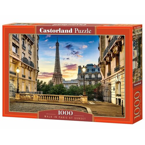 Castor Land Пазлы для взрослых и детей 1000 элементов Прогулка по Парижу на закате