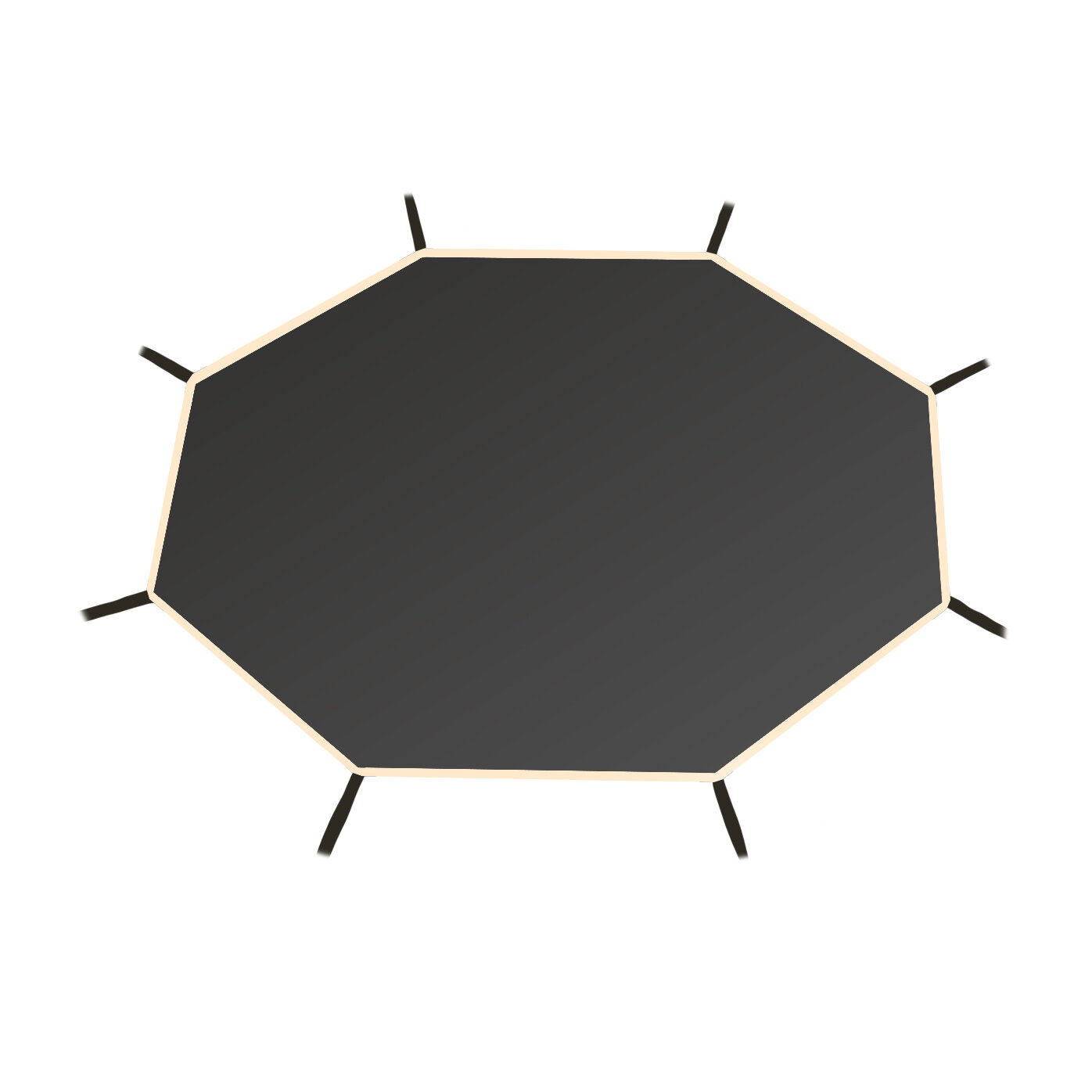 Солнцезащитный тент для батута 10" PS-012 Perfetto sport, оксфорд