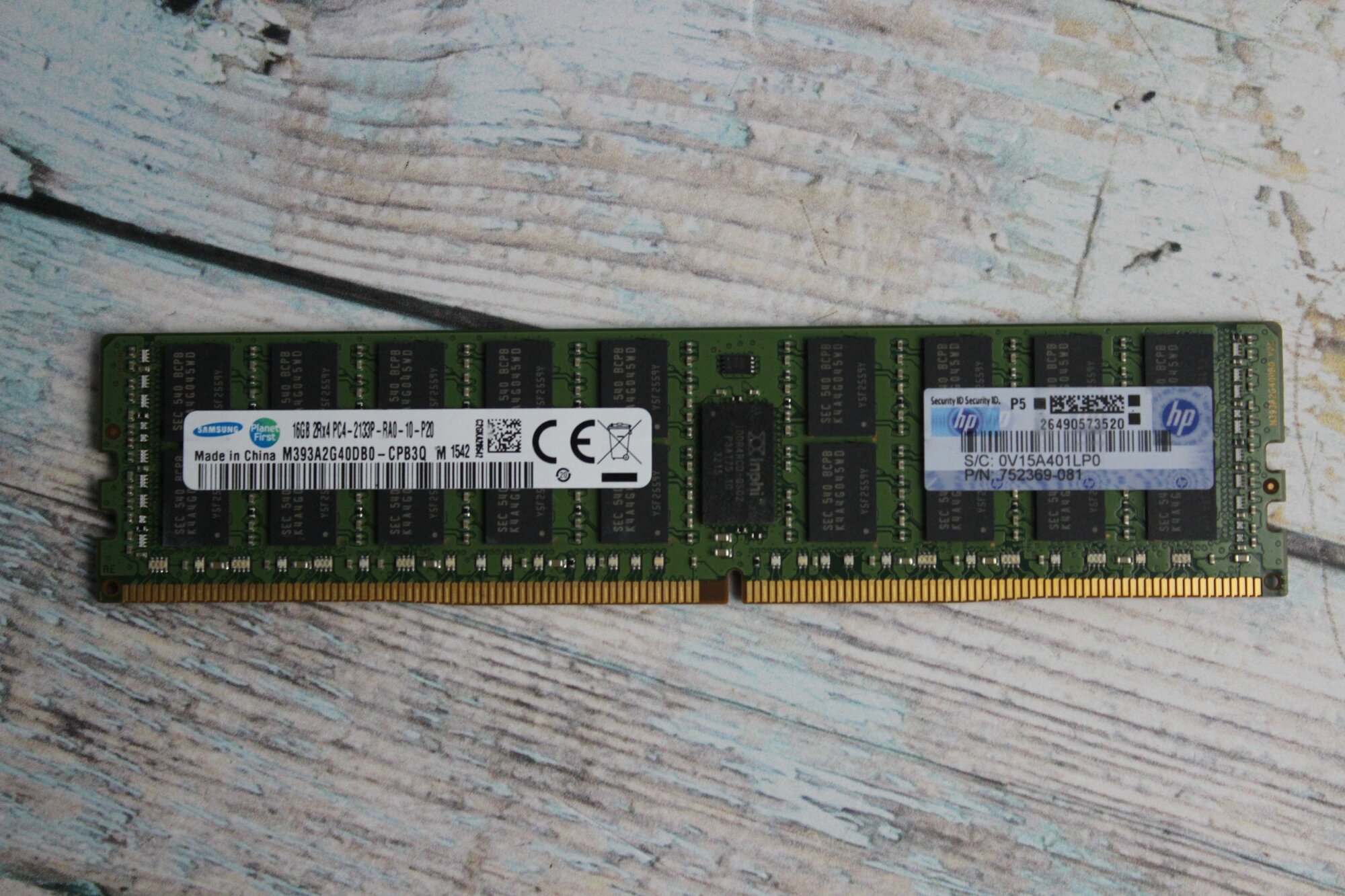 Оперативная память 16Gb PC4-17000 2133MHz DDR4 DIMM HP 726719-B21 - фото №17