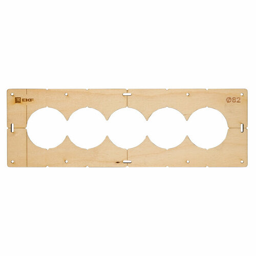 EKF PROxima Шаблон для подрозетников c 5 отв. диам. 82 мм Expert sh-d82-5 (50 шт.)