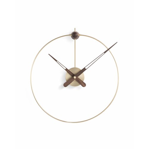 Часы Nomon Micro Anda Gold основание - латуньстрелки - орехцентр-латунь D40см H50см 58551₽