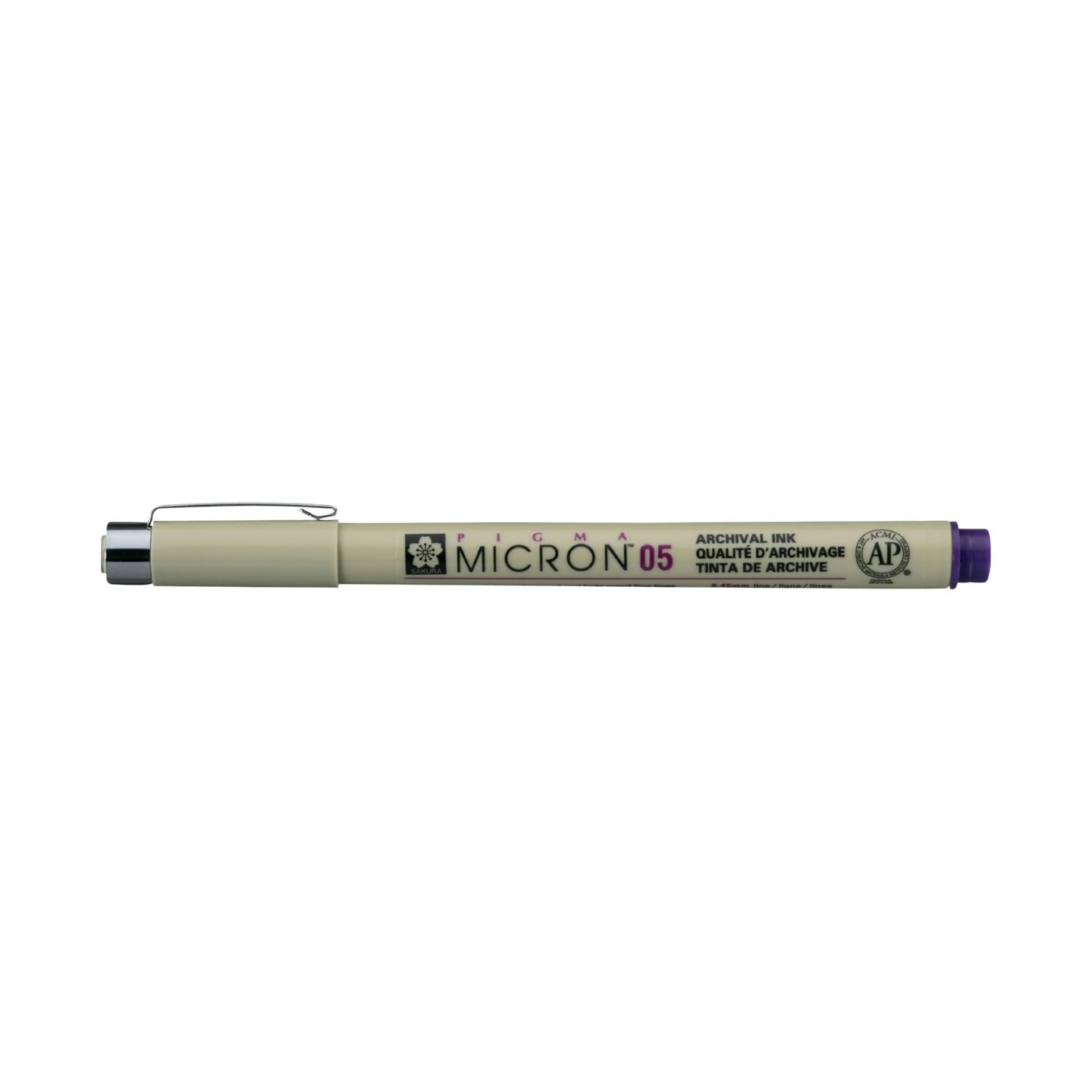 Ручка-линер капиллярная Pigma Micron, 0,45 мм, цвет чернил: фиолетовый