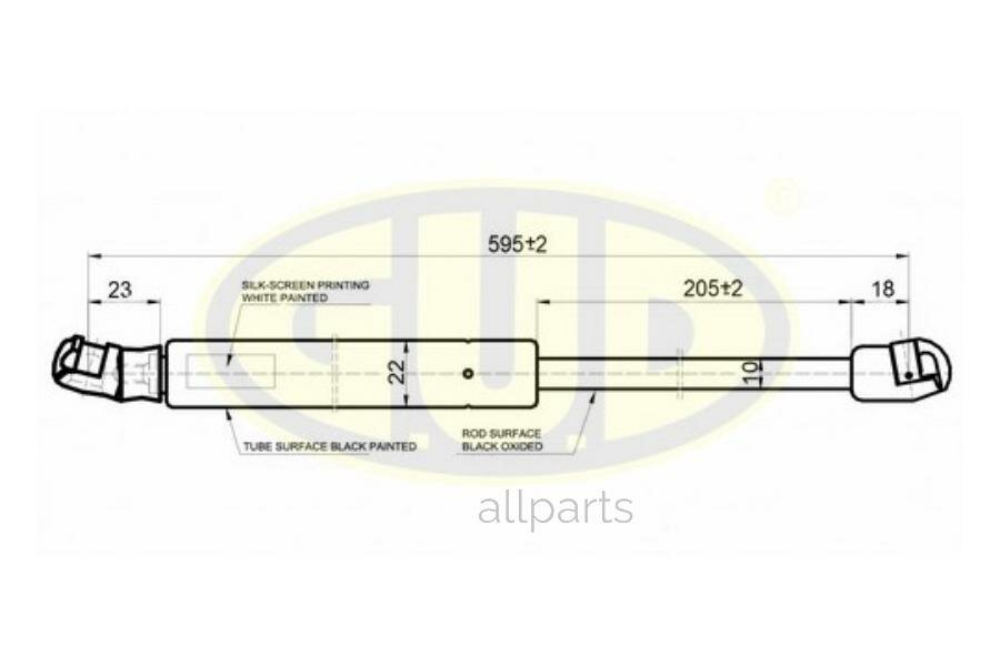 GUD GGS020302 Амортизатор багажника