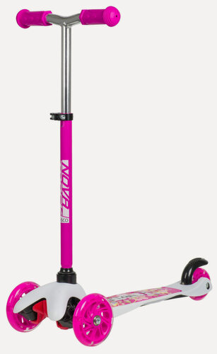 Изображение товара Самокат Novatrack Disco Kids Print 120H (2024) Розово-белый