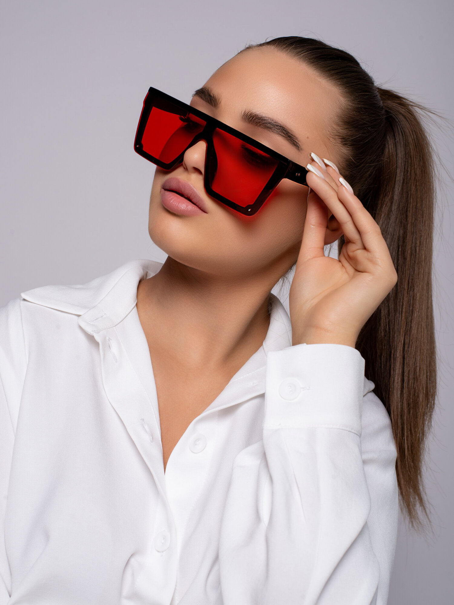 Солнцезащитные очки Zabologen, красный — фото 1