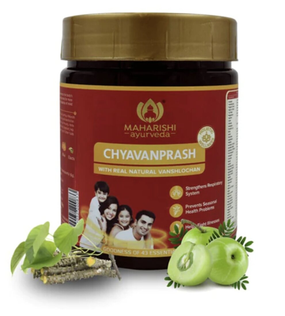 Паста Чаванпраш Махариши Аюрведа Chawanprash Maharishi Ayurveda Иммуностимулятор на основе 43 аюрведических компонентов 500 гр Индия