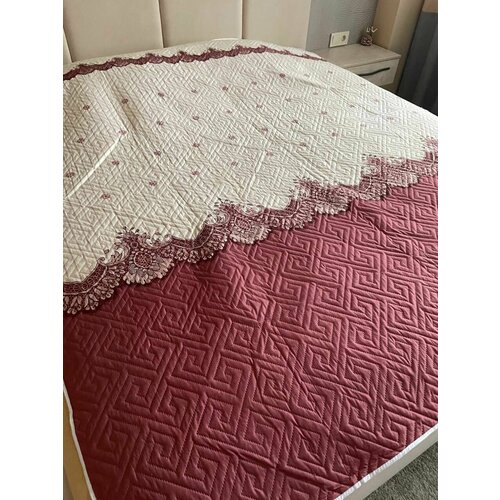 Покрывало двустороннее на кроватьдвуспальное 2-спальное хлопокхб 1520₽