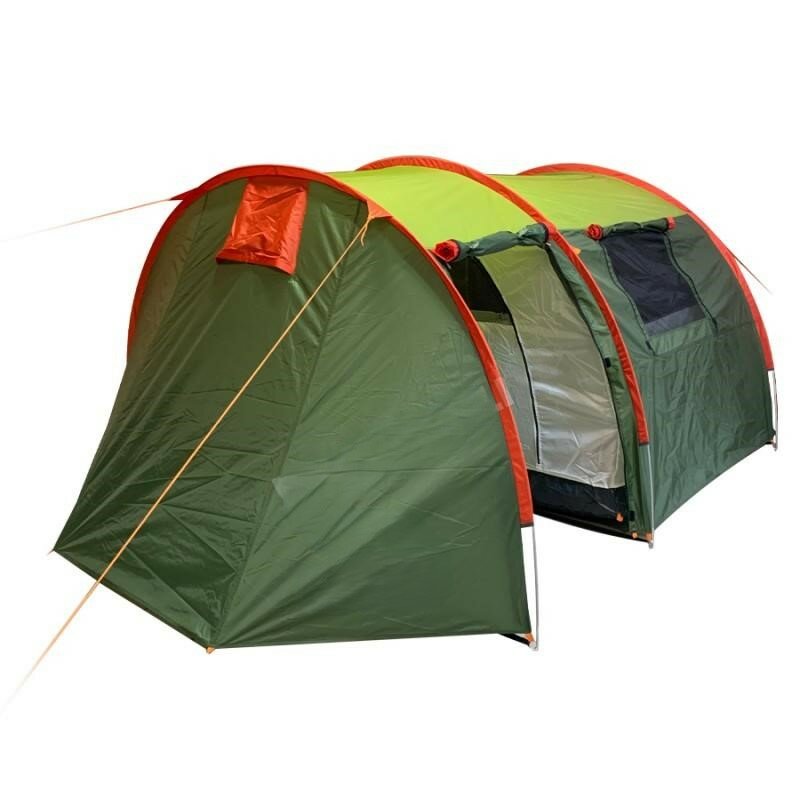 Туристическая палатка 3-местная / Кемпинговая палатка с большим тамбуром / Палатка для рыбалки, охоты и туризма / 370х220х150 см