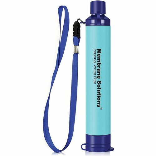 Туристический фильтр для питьевой воды Membrane Solutions Water Filter Straw (Blue)