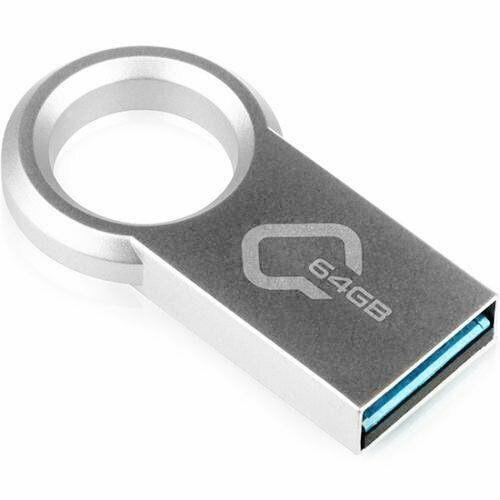 Флешка Qumo Ring 64 Гб usb 3.0 Flash Drive - металлический корпус