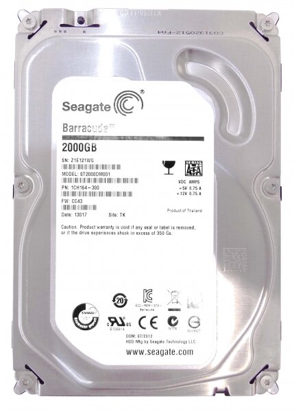 Жесткий диск Seagate 1CH164 2Tb SATAIII 3,5" HDD