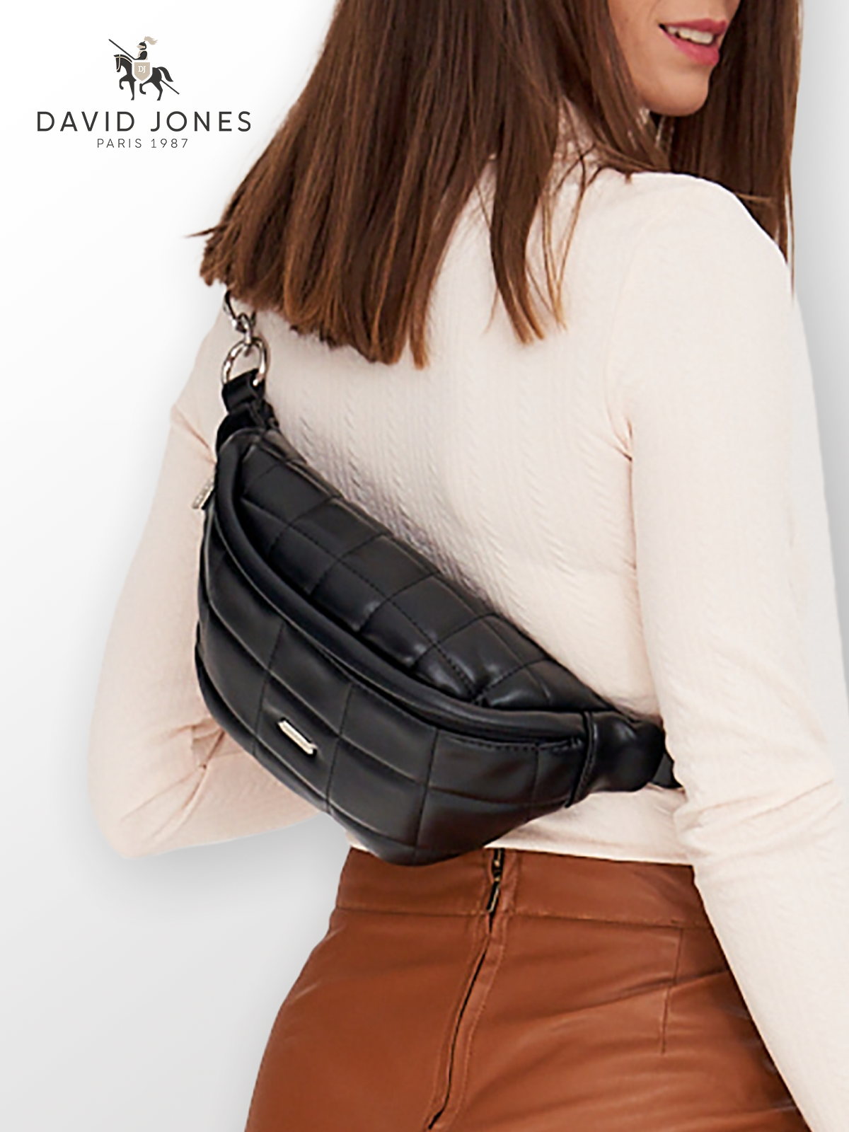 фото Стильная, влагозащитная, надежная и практичная женская сумка из экокожи David Jones