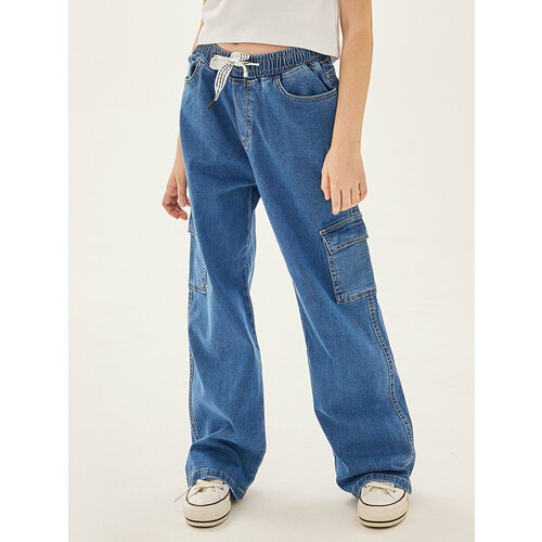 Джинсы L'addobbo, размер 152, голубой джинсы playtoday размер 152 голубой
