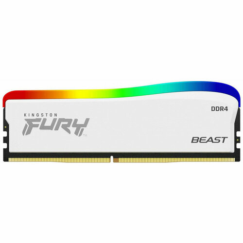 Память DDR4 16GB 3200MHz Kingston KF432C16BWA16 Fury Beast RGB RTL Gaming PC4-25600 CL16 DIMM 288-pin 135В single rank с радиатором Ret 613800₽