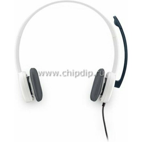 Наушники с микрофоном Logitech H150 белый/черный 1.8м накладные оголовье (981-000350) 981 000100 гарнитура logitech headset 960 usb