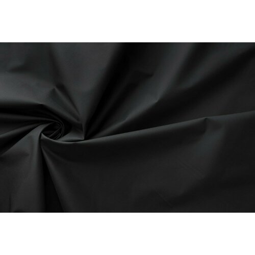 Ткань шелк иссиня-черного цвета (костюмно-плательный)