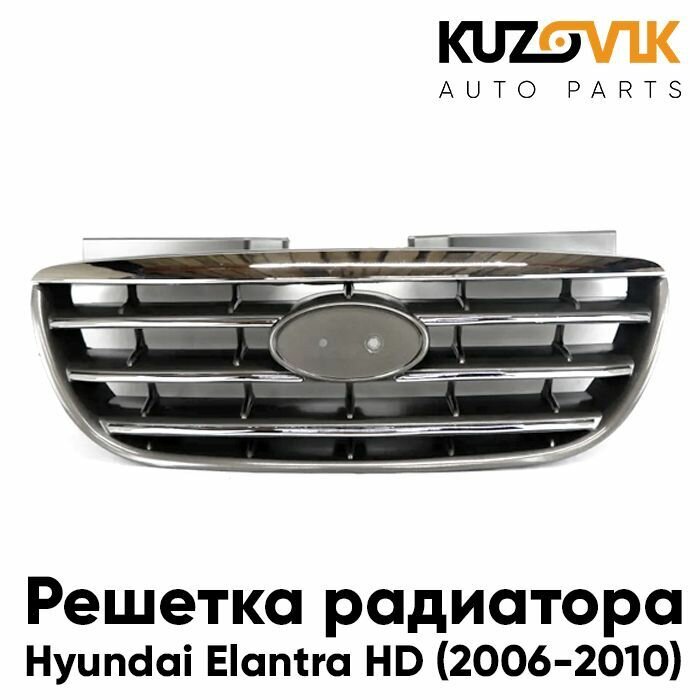Решетка радиатора центр Hyundai Elantra 4 (2007-)