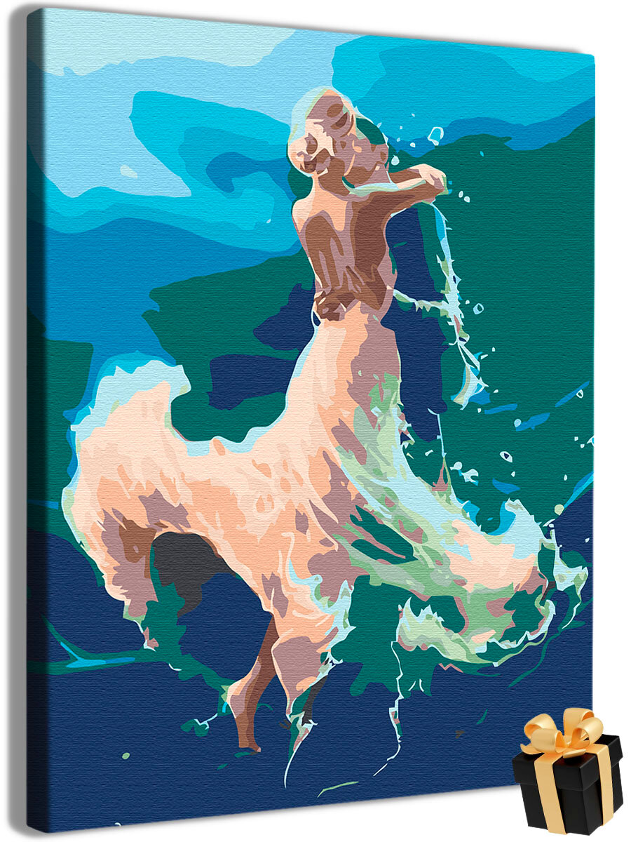 Картина по номерам "Танец мужчина с женщиной" холст на подрамнике 40х50