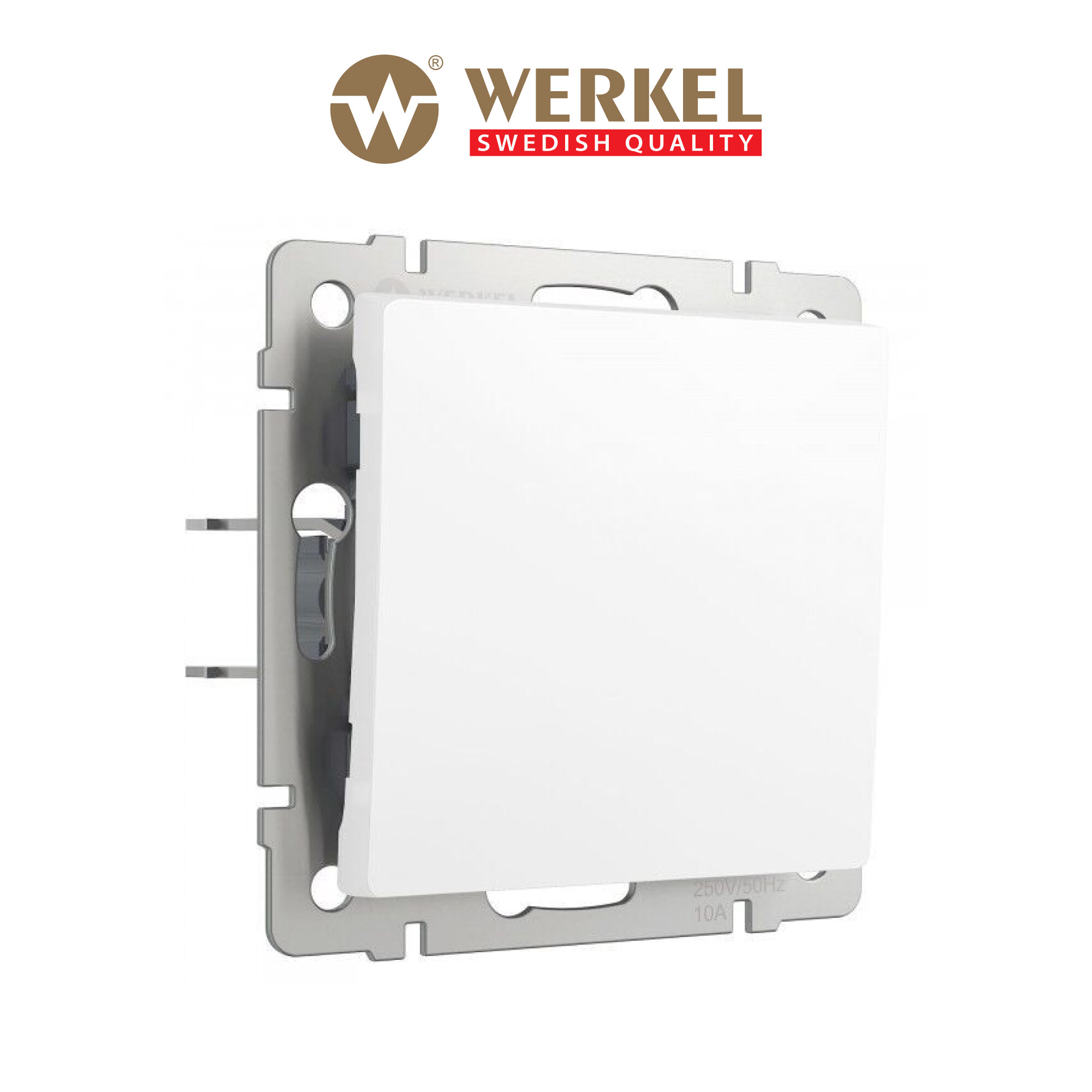 Перекрестный одноклавишный выключатель/переключатель Werkel W1113061 белый матовый IP20