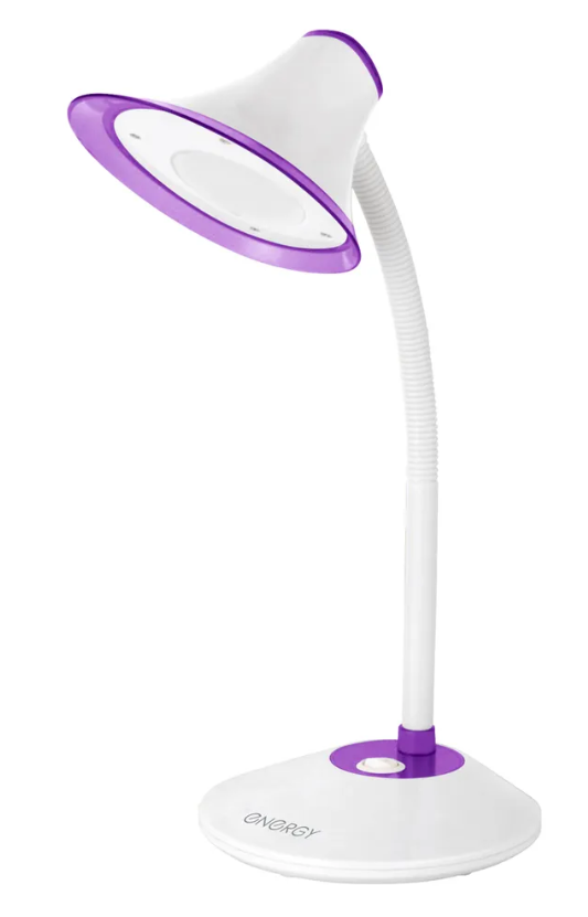 Лампа настольная ENERGY EN-LED20-2 бело-фиолетовый (366033)
