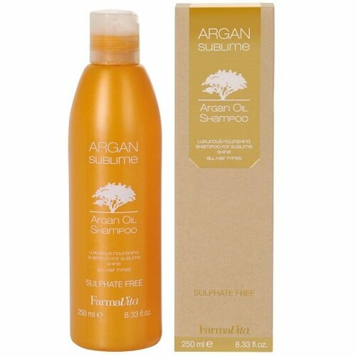 Роскошный шампунь с аргановым маслом ARGAN SUBLIME 250 ml. шампунь farmavita argan sublime shampoo 250 мл