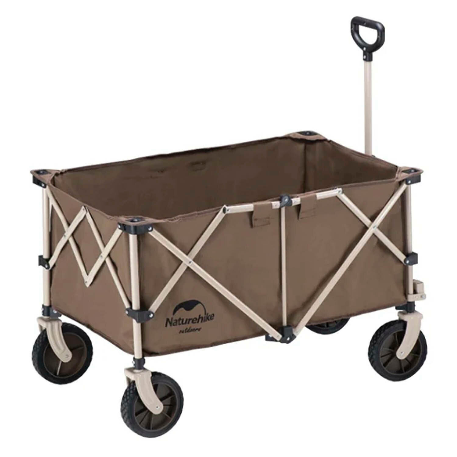 Телега Naturehike Tc02 Four-Way Folding Trolley Brown