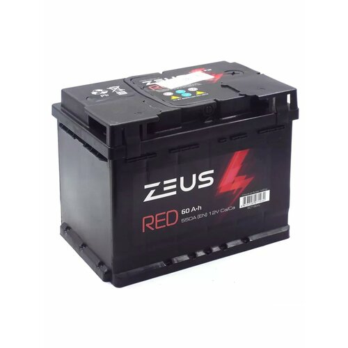 Аккумулятор автомобильный ZEUS RED 60 Ач 242175190 12894₽