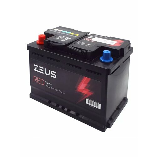 Аккумулятор автомобильный ZEUS RED 75 Ач 278175190 15782₽