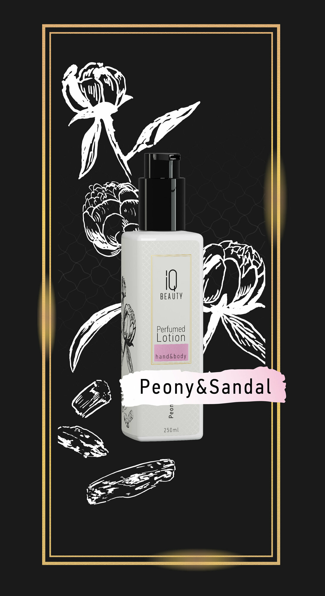 IQ BEAUTY Лосьон для рук и тела парфюмированный Пион и Сандал / Perfumed Lotion hand&body 250 мл - фото №8