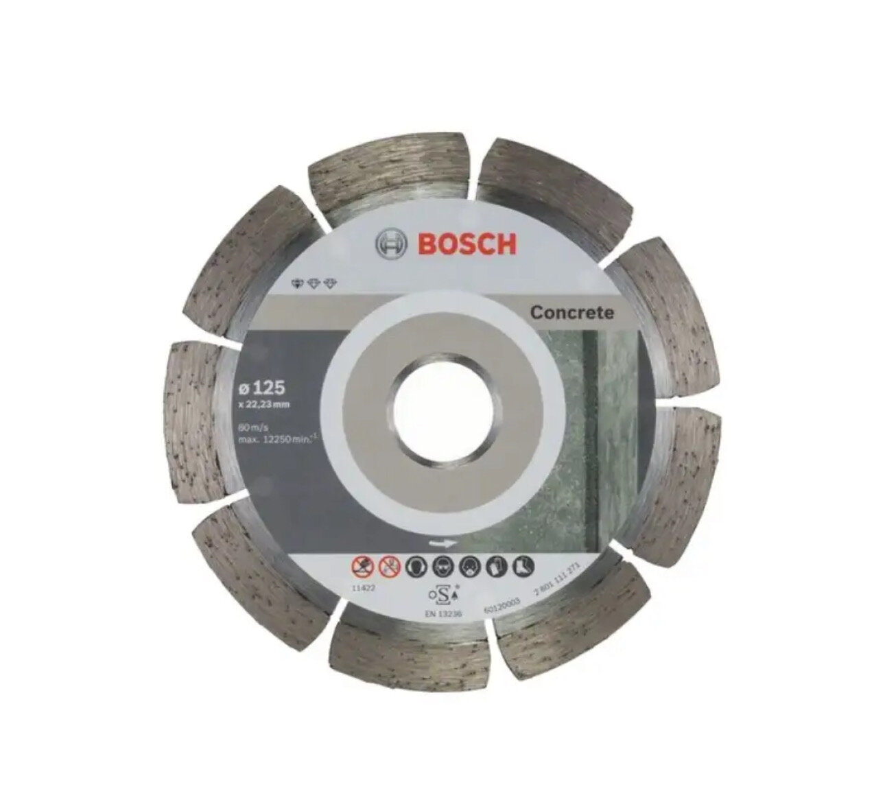 Диск алмазный по бетону (125х1.6х22.2 мм) Bosch 2.608.603.240 (1 шт)