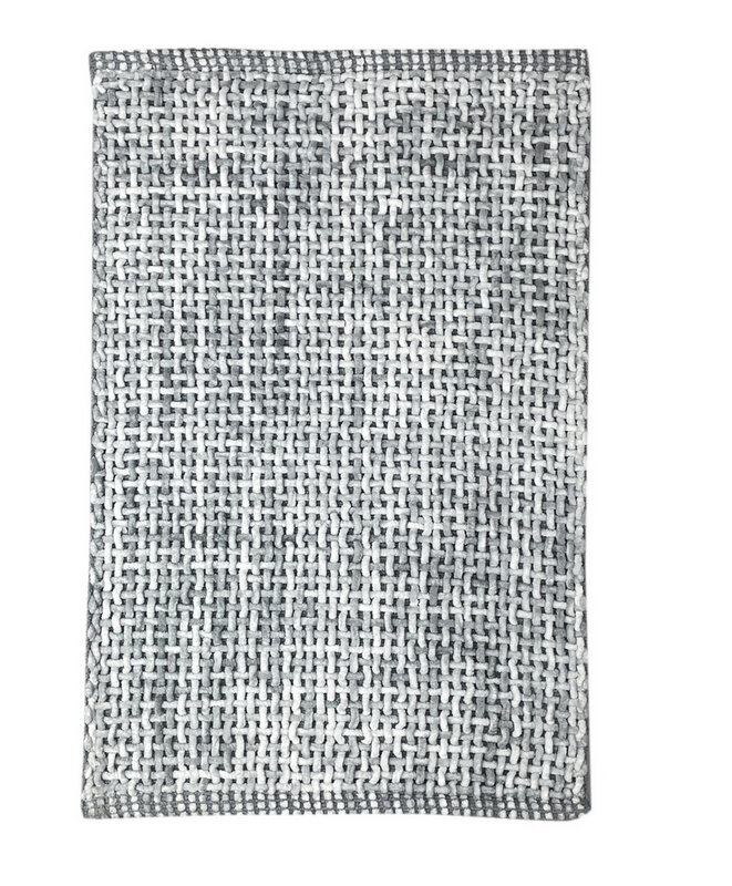 фото Коврик для ванной fora хлопковый 50х80см wavy серый