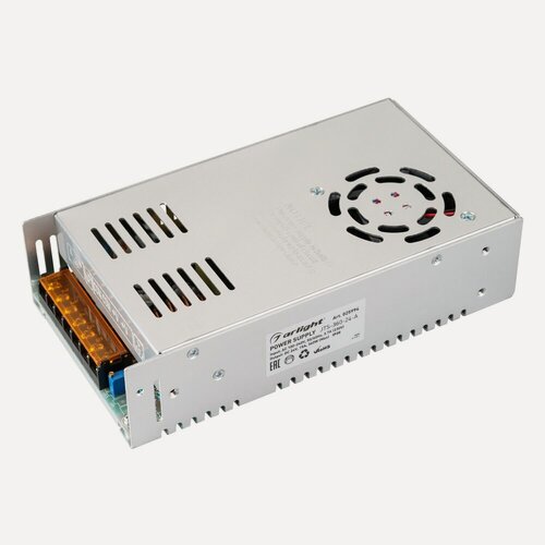 Изображение товара Блок питания JTS-360-24-A (0-24V, 15A, 360W) (Arlight, IP20 Сетка, 2 года) 025994