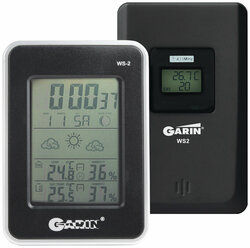 Метеостанция GARIN Точное Измерение WS-2 термометр-гигрометр-часы-дата-фазы Луны с внешним датчиком