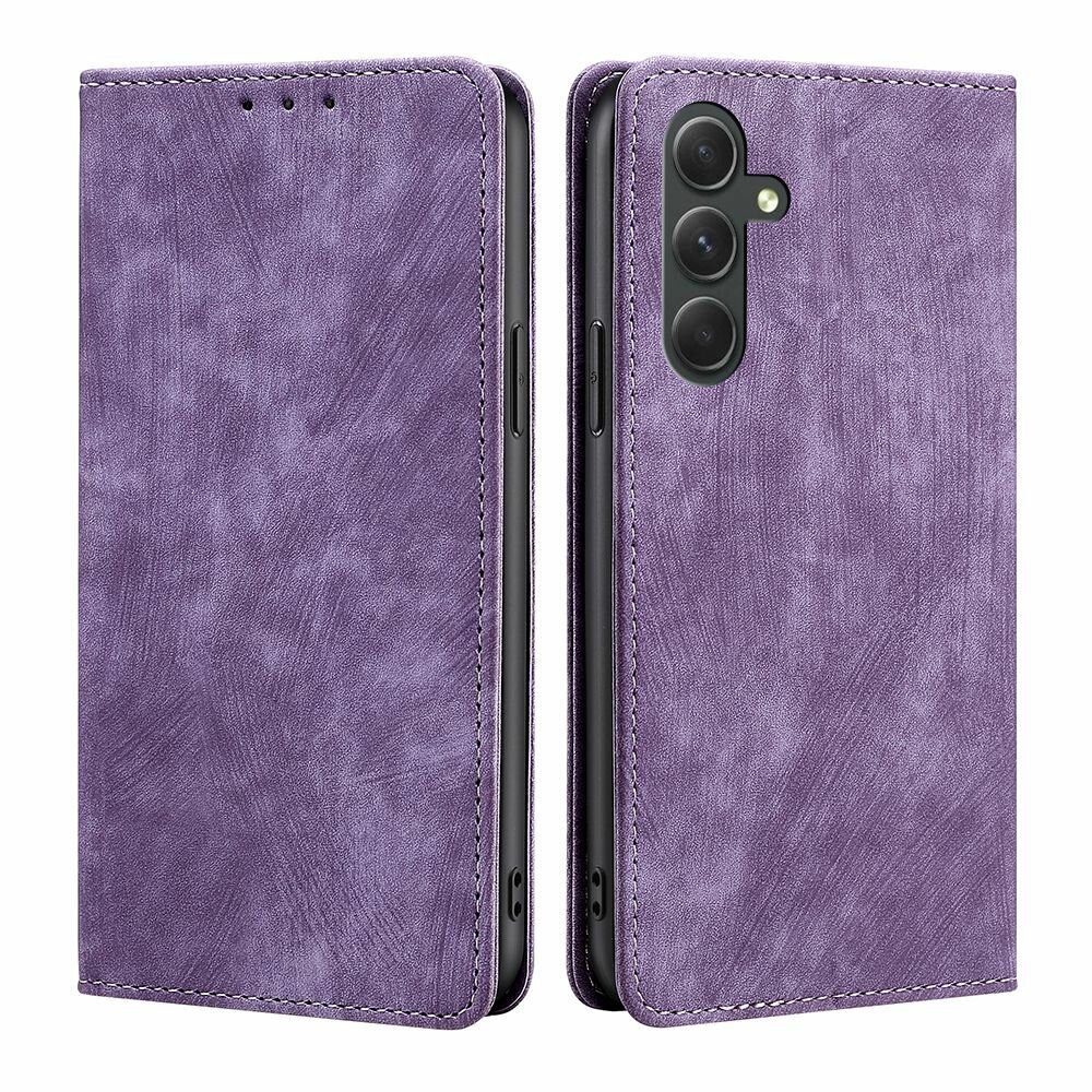 Чехол-книжка MyPads для Samsung Galaxy A54 5G / Самсунг А54 5G мягкое прикосновение (фиолетовый)