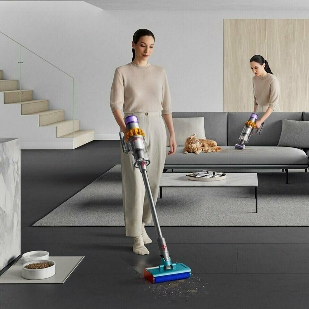 Обзор: Dyson V15s SV47 Detect Submarine Yellow /Nicke