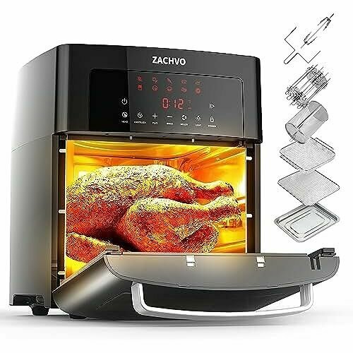 Аэрогриль ZACHVO A015A-D-DE 1700Вт Черный 3037900₽