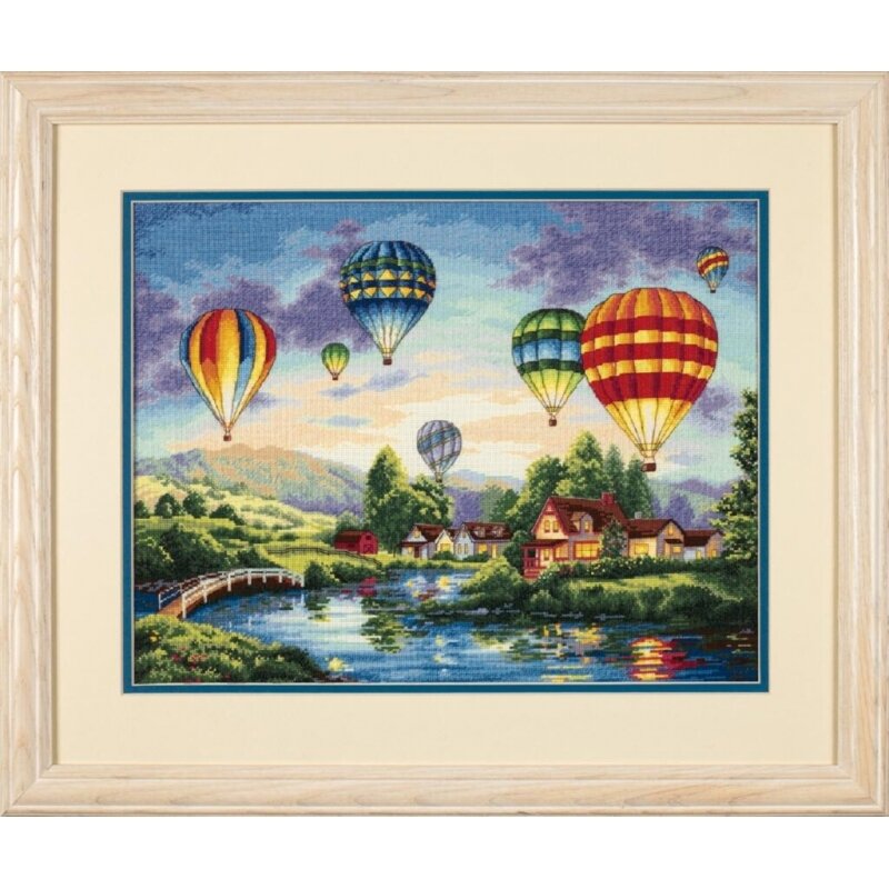35213 Набор для вышивания крестом DIMENSIONS Balloon Glow "Воздушные шары"