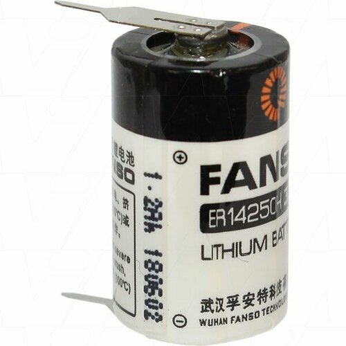 Элемент питания батарейка литиевая FANSO ER14250H2P 36V 1200mA пластинчатые выводы 1шт 358₽