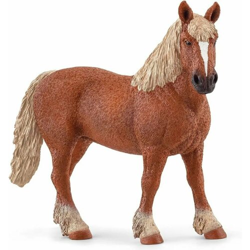 фото Игрушка schleich farm world 13941 бельгийская тяжеловозная кобыла