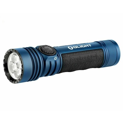 Фонарь Olight Seeker 4 Pro Midnight Blue (Cool White), 21700, 260 метров, 4600 люмен (Комплект) синий