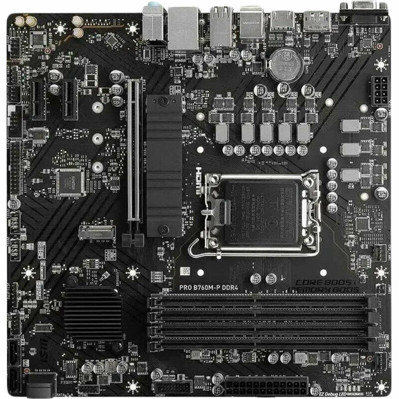 Материнская плата MSI PRO B760M-P DDR4 s1700, Intel B760, 4xDDR4, PCI-Ex16, 1993234