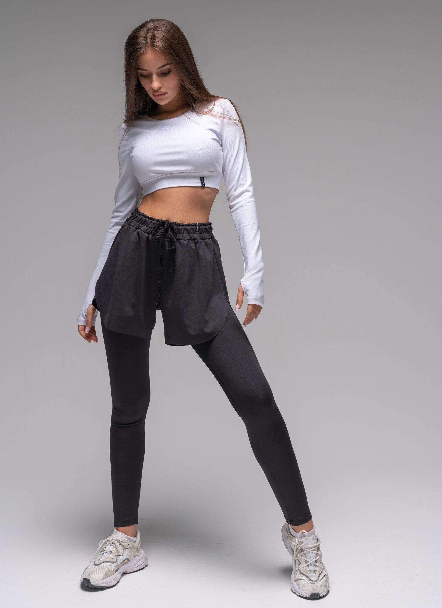 Легинсы спортивные Euphoria Twinset long Black, размер M, черный