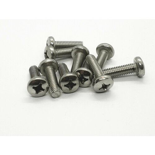 Винт DIN 7985 М 6х20 нержавеющий А2, 10 шт