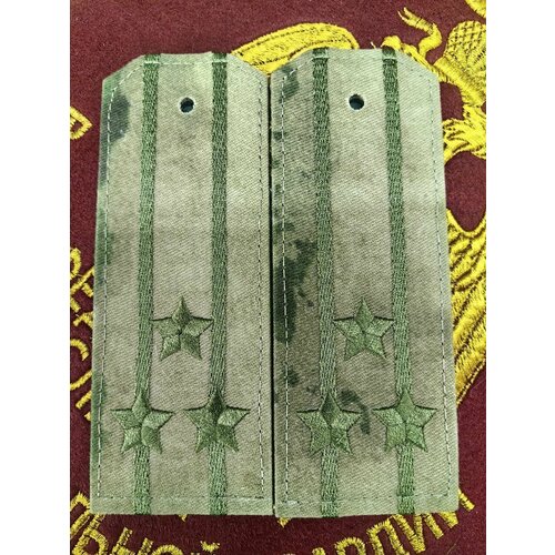 Погоны Росгвардии фсвнг полевые полковник пластик мох зеленый