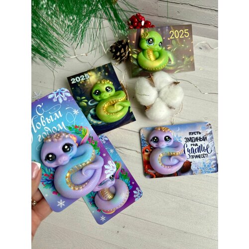 Мыло- змейка на календарике символ 2025 года. Ароматное мыло ручной работы.