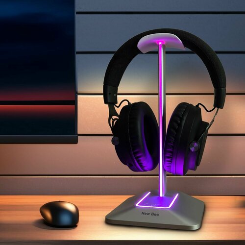 Подставка стойка для наушников c RGB подсветкой