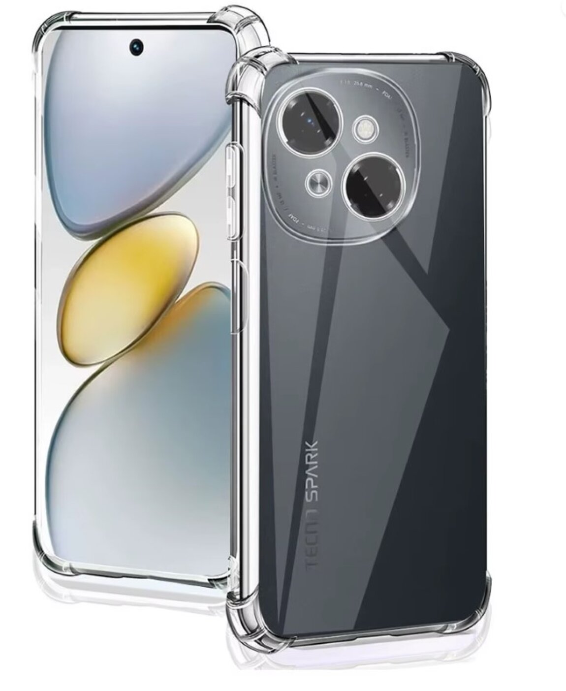 Чехол противоударный c усиленными углами для Tecno SPARK GO 1 / POP 9 Противоударный чехол для Техно Спарк Гоу 1 / Поп 9 с защитой камеры Premium — фото 1