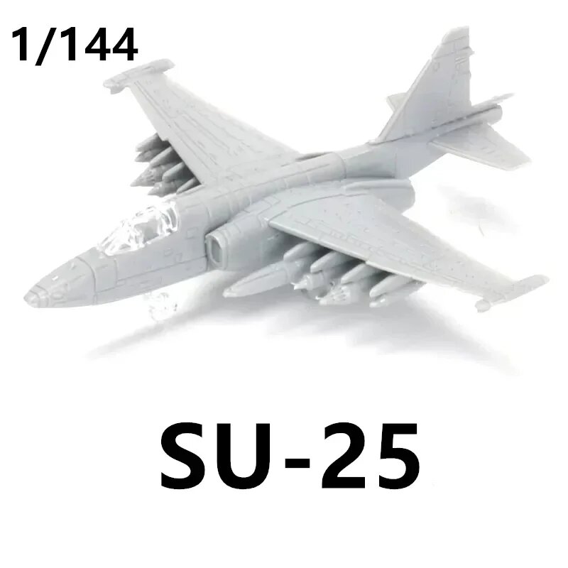 Сборная модель самолета 1/144, 8 стилей, пластик, SU-25, Унисекс